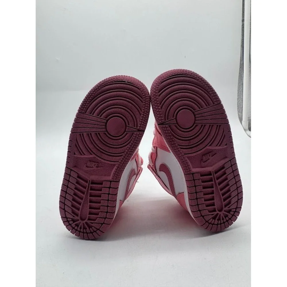 Jordan 1 Mid Dia de San Valentin Pink White Toddler 8c DQ8425-616 Sneakers